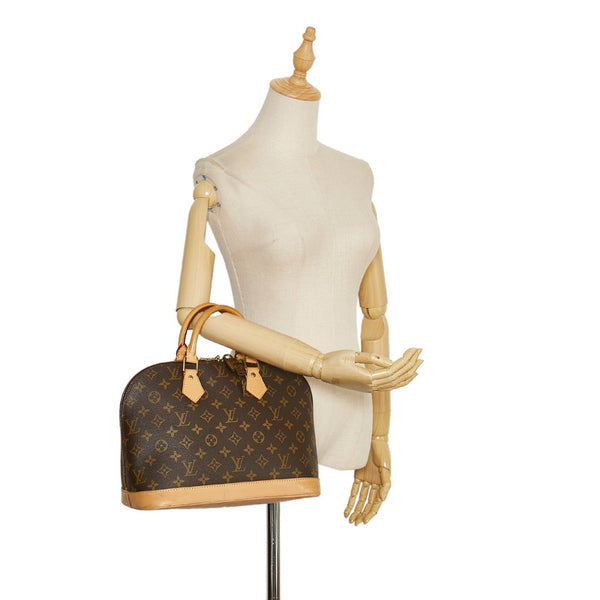 ルイ ヴィトン モノグラム アルマPM ハンドバッグ M51130 ブラウン PVC レザー レディース LOUIS VUITTON 【中古】