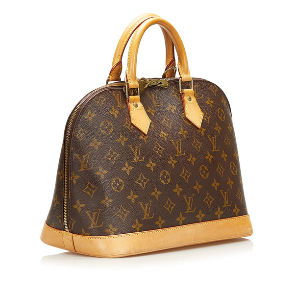 ルイ ヴィトン モノグラム アルマPM ハンドバッグ M51130 ブラウン PVC レザー レディース LOUIS VUITTON 【中古】