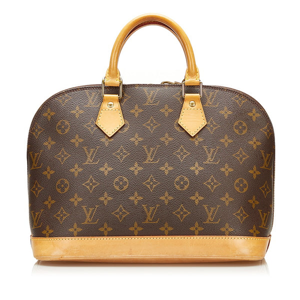 ルイ ヴィトン モノグラム アルマPM ハンドバッグ M51130 ブラウン PVC レザー レディース LOUIS VUITTON 【中古】