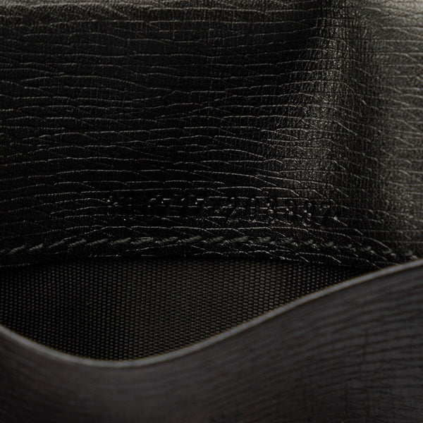 グッチ インターロッキングG 名刺入れ カードケース 306717 ブラック レザー メンズ GUCCI 【中古】