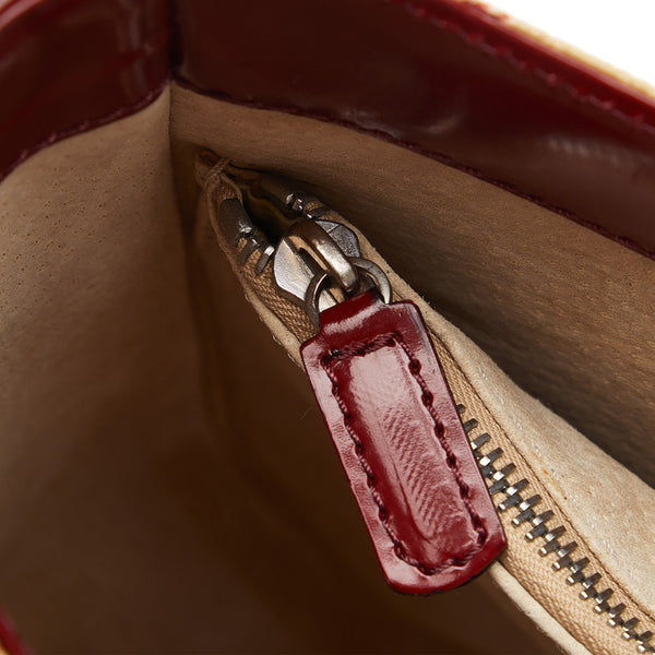 バーバリー ノバチェック シャドーホース ワンショルダーバッグ ハンドバッグ ベージュ レッド レザー レディース BURBERRY 【中古】