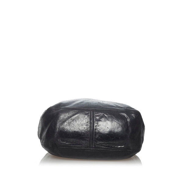 ミュウミュウ ハンドバッグ ブラック  レザー レディース MIUMIU 【中古】