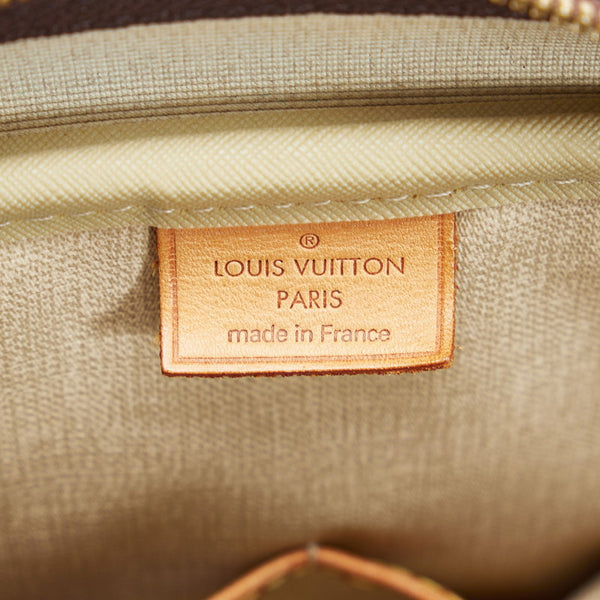 ルイ ヴィトン モノグラム ドーヴィル ハンドバッグ M47270 ブラウン PVC レザー レディース LOUIS VUITTON 【中古】