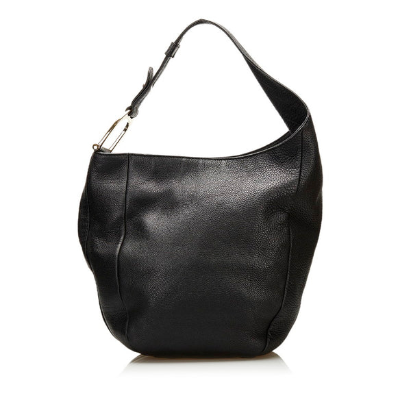 グッチ グリニッチ ショルダーバッグ 257050 ブラック レザー レディース GUCCI 【中古】