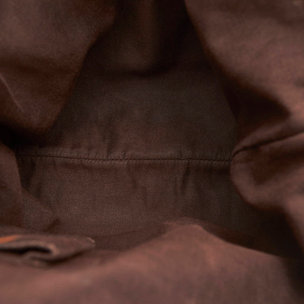 グッチ インターロッキング アビー 斜め掛け ショルダーバッグ 131326 ブルー コットンデニム レザー レディース GUCCI 【中古】