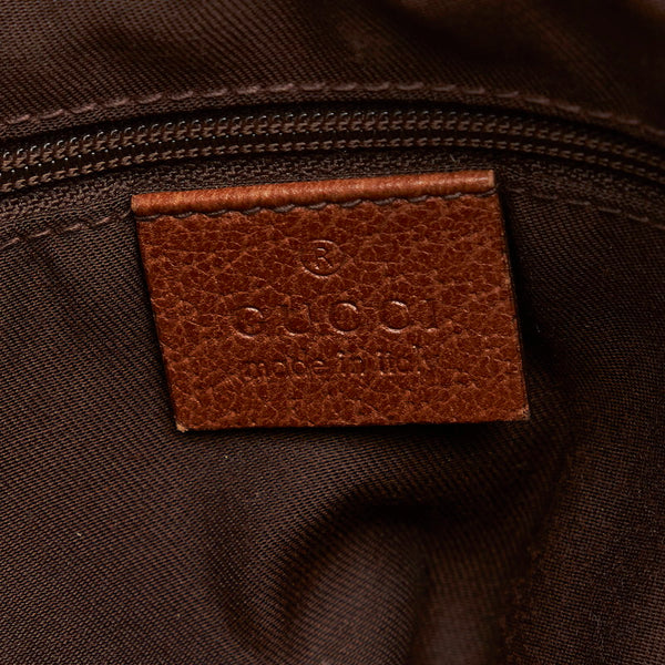 グッチ インターロッキング アビー 斜め掛け ショルダーバッグ 131326 ブルー コットンデニム レザー レディース GUCCI 【中古】