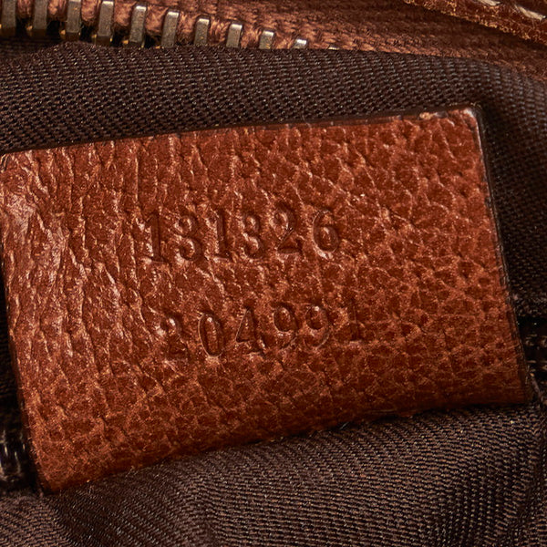 グッチ インターロッキング アビー 斜め掛け ショルダーバッグ 131326 ブルー コットンデニム レザー レディース GUCCI 【中古】