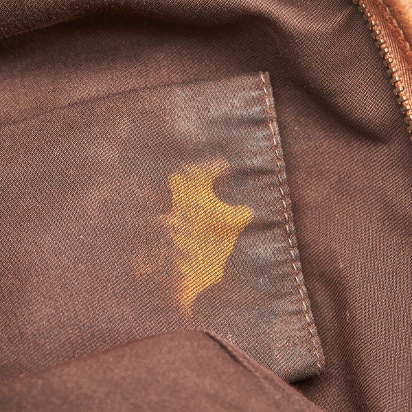 グッチ インターロッキング アビー 斜め掛け ショルダーバッグ 131326 ブルー コットンデニム レザー レディース GUCCI 【中古】