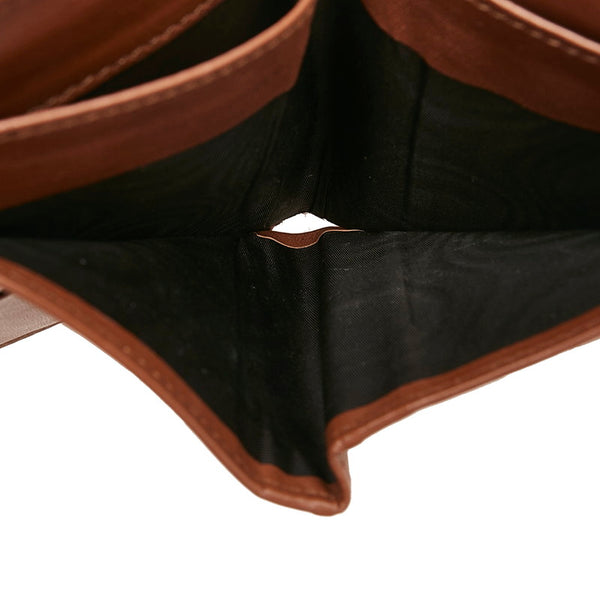 グッチ GGキャンバス 二つ折り財布 282412 ブルー ブラウン デニム レザー レディース GUCCI 【中古】