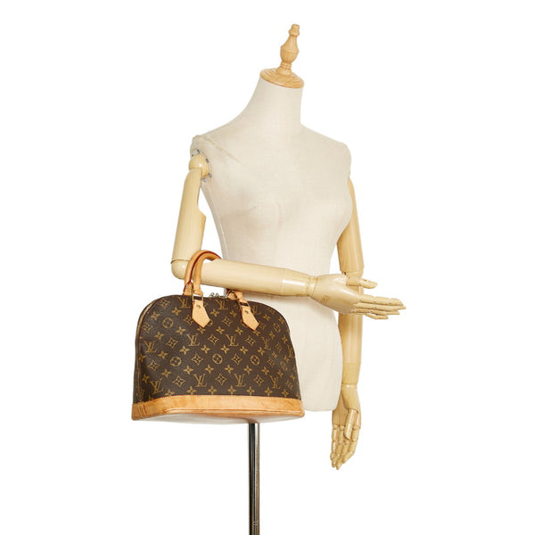 ルイ ヴィトン モノグラム アルマ ハンドバッグ M51130 ブラウン PVC レザー レディース LOUIS VUITTON 【中古】