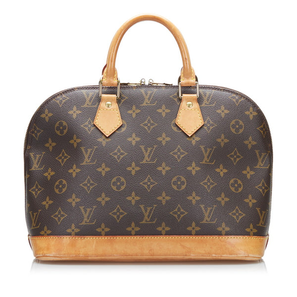 ルイ ヴィトン モノグラム アルマ ハンドバッグ M51130 ブラウン PVC レザー レディース LOUIS VUITTON 【中古】
