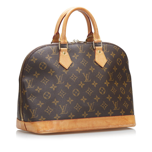 ルイ ヴィトン モノグラム アルマ ハンドバッグ M51130 ブラウン PVC レザー レディース LOUIS VUITTON 【中古】