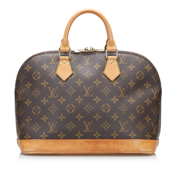 ルイ ヴィトン モノグラム アルマ ハンドバッグ M51130 ブラウン PVC レザー レディース LOUIS VUITTON 【中古】