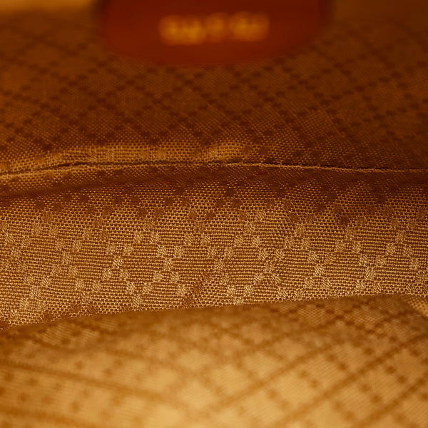 グッチ バンブー リュック バックパック 003 1998 0030 ブラウン レザー レディース GUCCI 【中古】