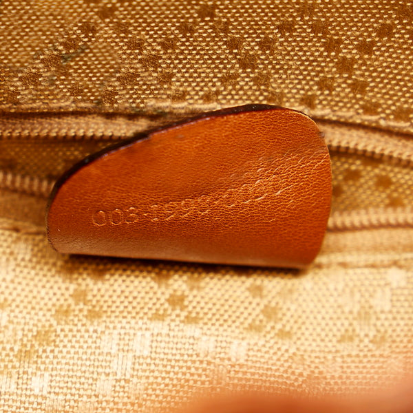 グッチ バンブー リュック バックパック 003 1998 0030 ブラウン レザー レディース GUCCI 【中古】