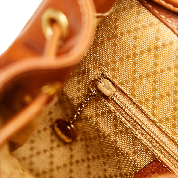 グッチ バンブー リュック バックパック 003 1998 0030 ブラウン レザー レディース GUCCI 【中古】