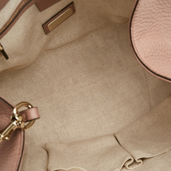 グッチ ソーホー インターロッキングG 日本限定カラー ハンドバッグ ショルダーバッグ２WAY 336751 ピンクベージュ レザー レディース GUCCI 【中古】