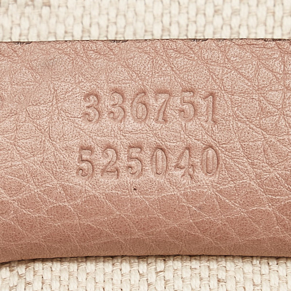 グッチ ソーホー インターロッキングG 日本限定カラー ハンドバッグ ショルダーバッグ２WAY 336751 ピンクベージュ レザー レディース GUCCI 【中古】