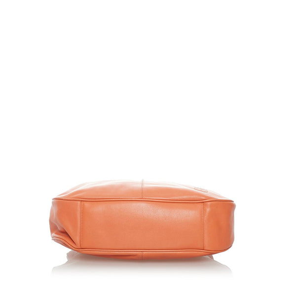 エム シー エム 肩掛け ショルダーバッグ オレンジ レザー レディース MCM 【中古】