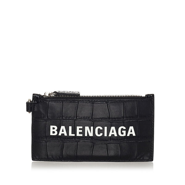 バレンシアガ コインケース 594548 ブラック レザー レディース BALENCIAGA 【中古】