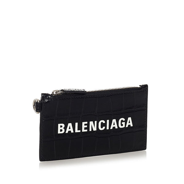 バレンシアガ コインケース 594548 ブラック レザー レディース BALENCIAGA 【中古】