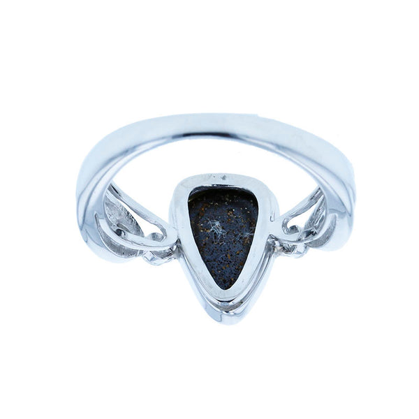 Pt900 プラチナ ボルダーオパール2.21ct ダイヤ0.30ct リング 指輪 レディース 13号 【中古】
