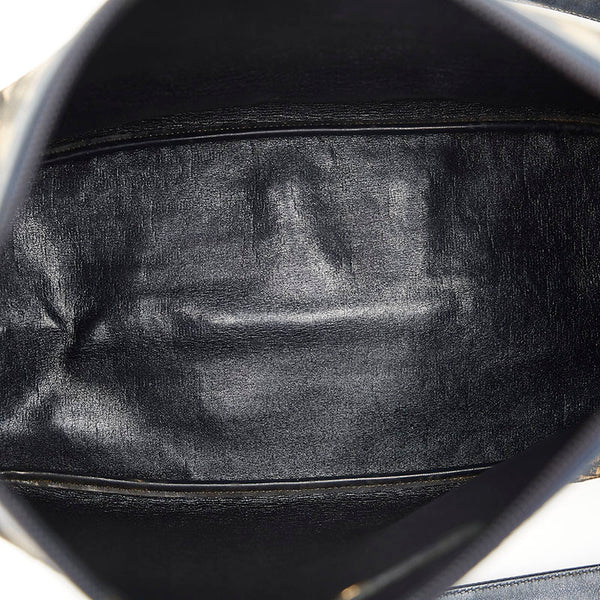 クリスチャンディオール トロッター ブラウン ネイビー キャンバス レザー ハンドバッグ レディース Christian Dior 【中古】