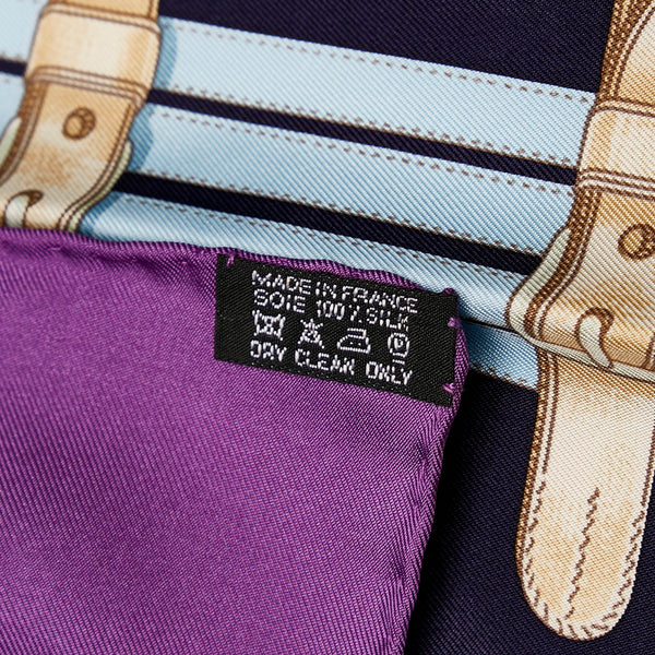 エルメス カレ90 GRANDE TENUE 馬の礼装 スカーフ パープル ピンク シルク レディース HERMES 【中古】