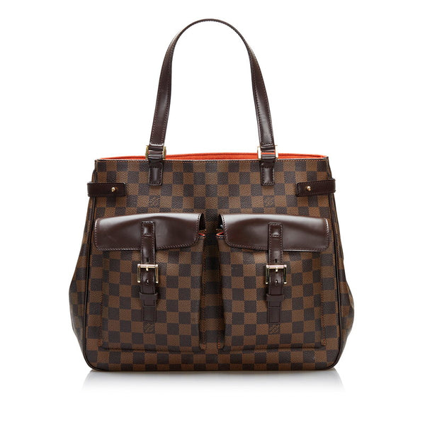 ルイ ヴィトン ダミエ ハンドバッグ トートバッグ N51128 ブラウン PVC レザー レディース LOUIS VUITTON 【中古】