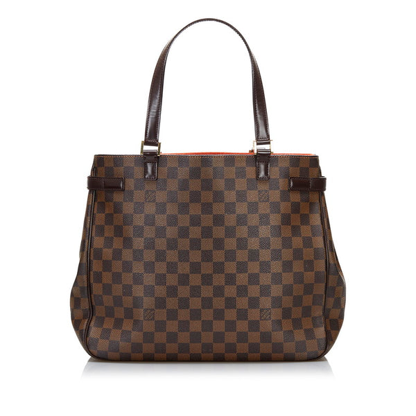 ルイ ヴィトン ダミエ ハンドバッグ トートバッグ N51128 ブラウン PVC レザー レディース LOUIS VUITTON 【中古】