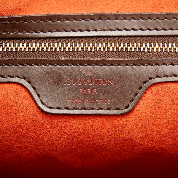 ルイ ヴィトン ダミエ ハンドバッグ トートバッグ N51128 ブラウン PVC レザー レディース LOUIS VUITTON 【中古】