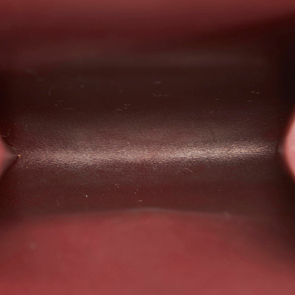 カルティエ マスト ボルドー レザー コインケース メンズ CARTIER 【中古】