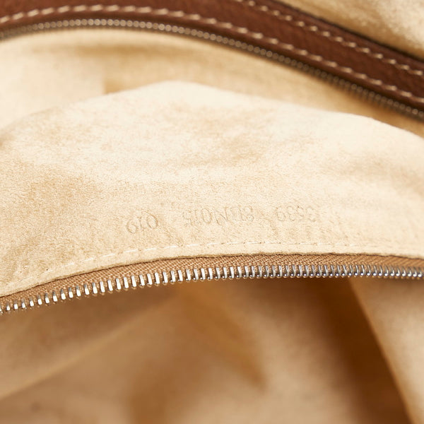 フェンディ セレリア ハンドバッグ 8BN015 ブラウン レザー レディース FENDI 【中古】
