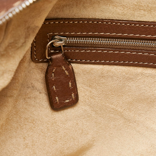 フェンディ セレリア ハンドバッグ 8BN015 ブラウン レザー レディース FENDI 【中古】