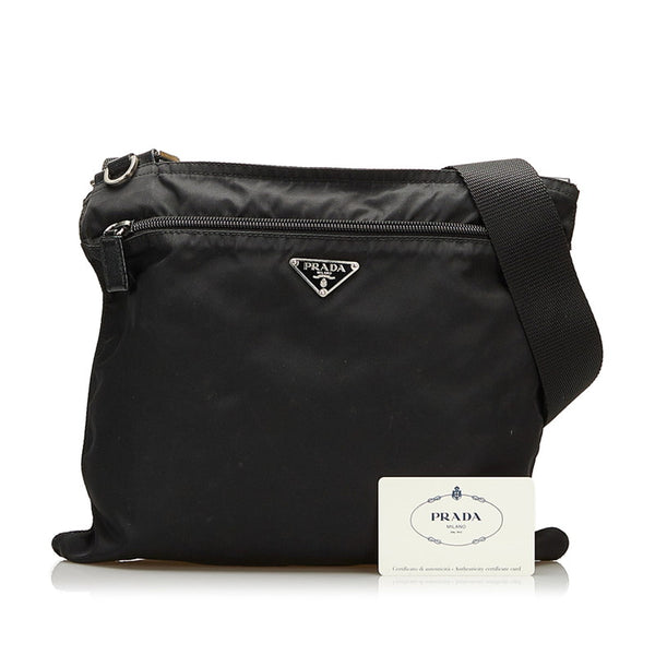 プラダ 斜め掛け ショルダーバッグ VA486R ブラック ナイロン レディース PRADA 【中古】