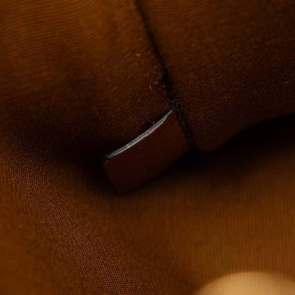 セリーヌ トリオンフ バーティカルカバ ミニ  ハンドバッグ ショルダーバッグ 2WAY ブラウン PVC レザー レディース CELINE 【中古】