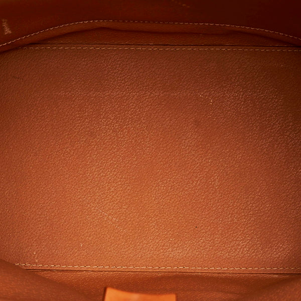 セリーヌ マカダム ハンドバッグ ブラウン PVC レザー レディース CELINE 【中古】