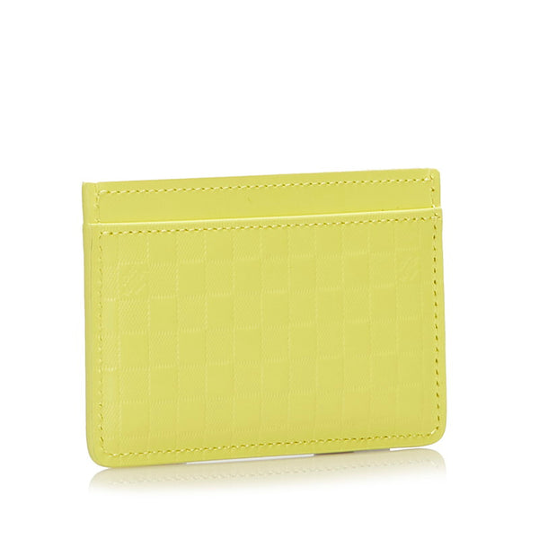 ルイ ヴィトン ダミエ エファセット ポルトカルト サーンプル カードケース N63164 ジョーヌ イエロー PVC レザー レディース LOUIS VUITTON 【中古】