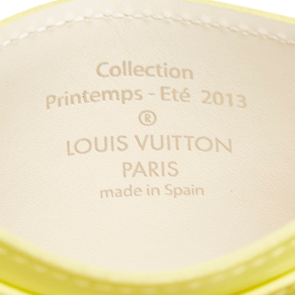 ルイ ヴィトン ダミエ エファセット ポルトカルト サーンプル カードケース N63164 ジョーヌ イエロー PVC レザー レディース LOUIS VUITTON 【中古】