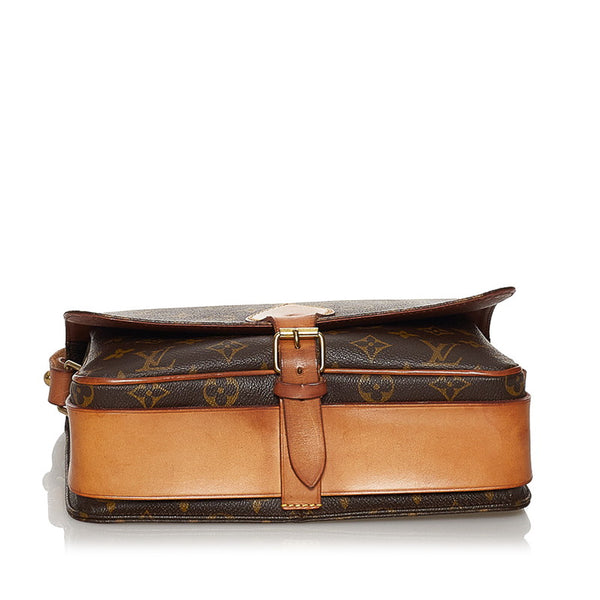 ルイ ヴィトン モノグラム カルトシエールGM 斜め掛け ショルダーバッグ M51252 ブラウン PVC レザー レディース LOUIS VUITTON 【中古】