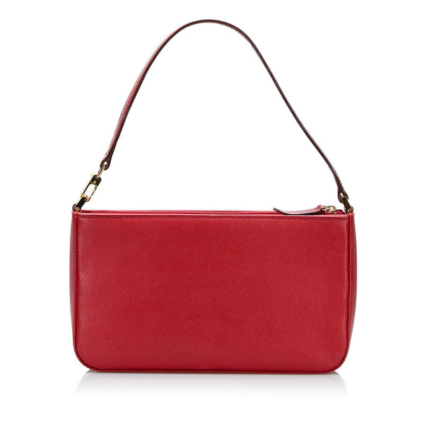 バーバリー ノバチェック ハンドバッグ レッド レザー レディース BURBERRY 【中古】