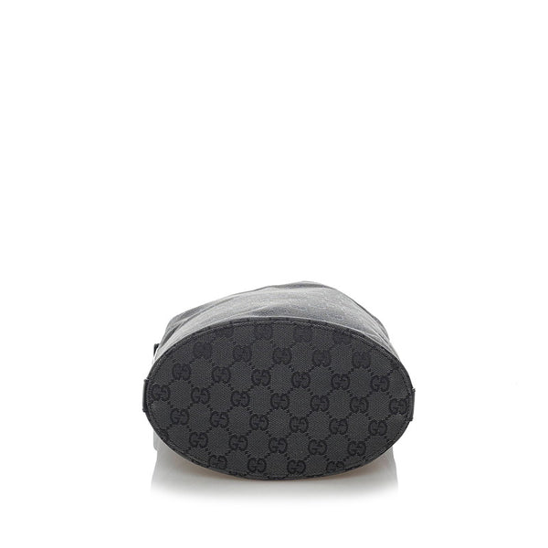 グッチ ＧGキャンバス 001 3753 ブラック キャンバス レザー ハンドバッグ ショルダーバッグ 2way レディース GUCCI 【中古】