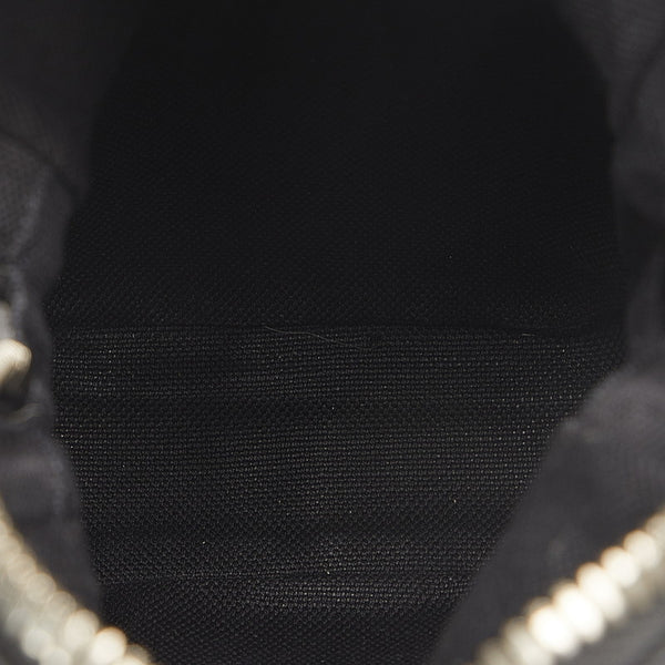 グッチ GGスプリーム シェリーライン 斜め掛け ショルダーバッグ 598103 ブラック PVC レザー レディース GUCCI 【中古】