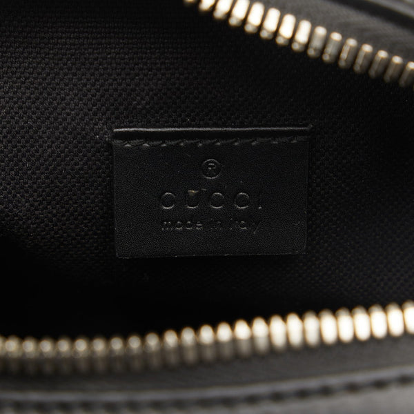 グッチ GGスプリーム シェリーライン 斜め掛け ショルダーバッグ 598103 ブラック PVC レザー レディース GUCCI 【中古】