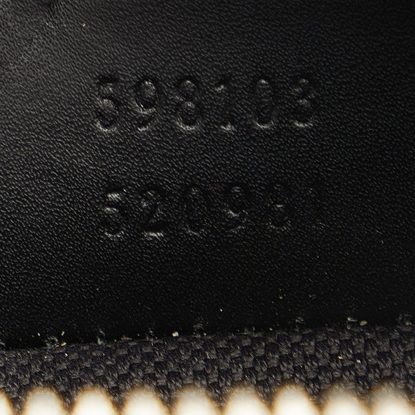 グッチ GGスプリーム シェリーライン 斜め掛け ショルダーバッグ 598103 ブラック PVC レザー レディース GUCCI 【中古】