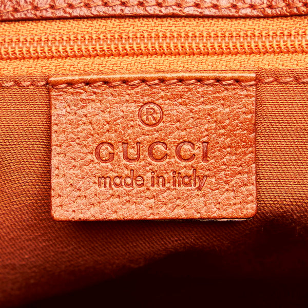 グッチ GGキャンバス トートバッグ 120839 ベージュ ブラウン キャンバス レザー レディース GUCCI 【中古】