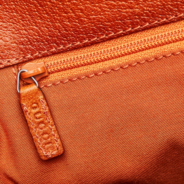 グッチ GGキャンバス トートバッグ 120839 ベージュ ブラウン キャンバス レザー レディース GUCCI 【中古】