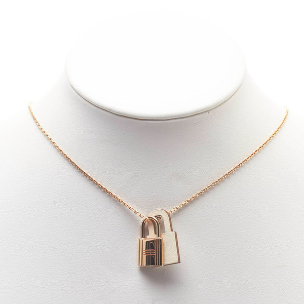 エルメス オ―ケリーPM ネックレス ゴールド メッキ レザー レディース HERMES 【中古】