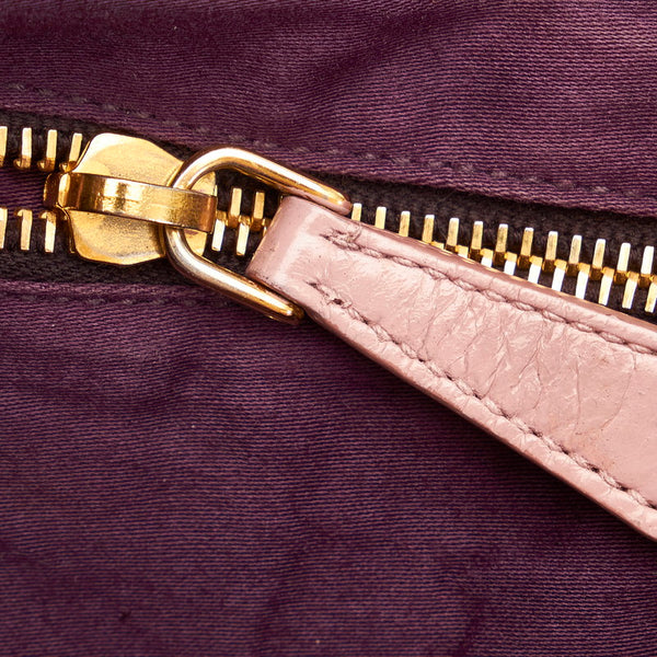 ミュウミュウ マテラッセ ピンク レザー ハンドバッグ ショルダーバッグ 2WAY レディース MIUMIU 【中古】
