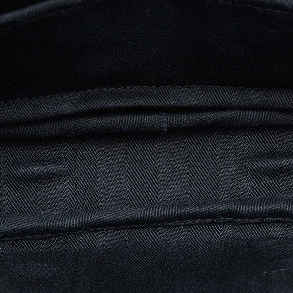 エルメス ヴァルパライソPM ハンドバッグ トートバッグ ブラック キャンバス レザー レディース HERMES 【中古】